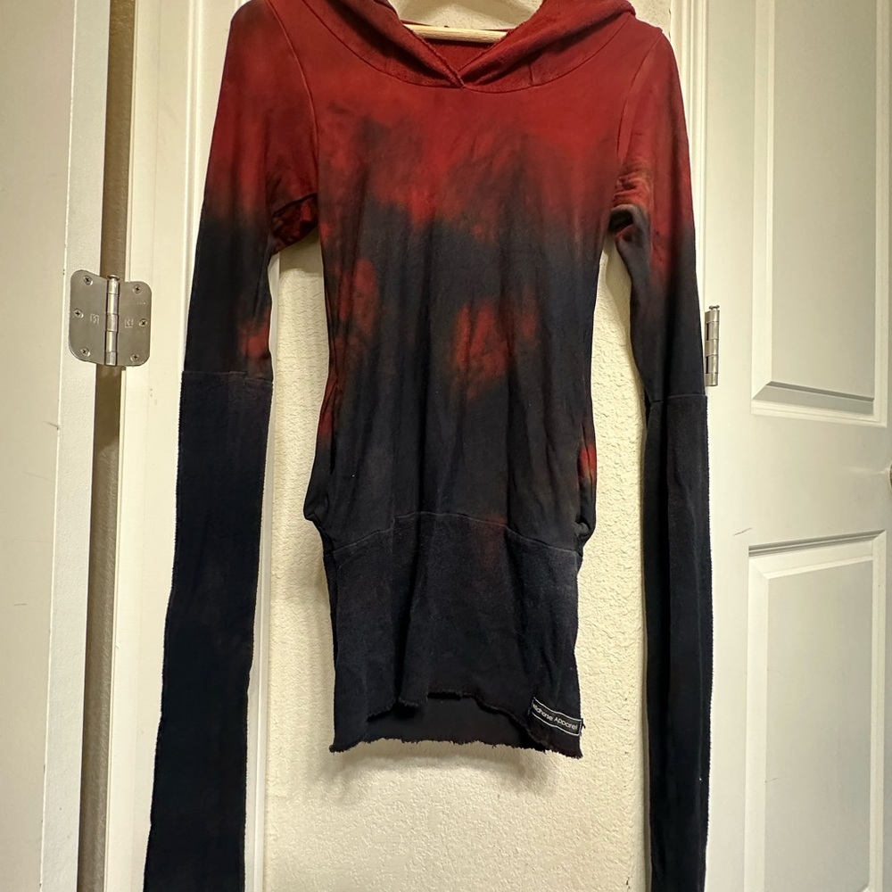 Wildhorse Apparel red and black long sleeve hoodie